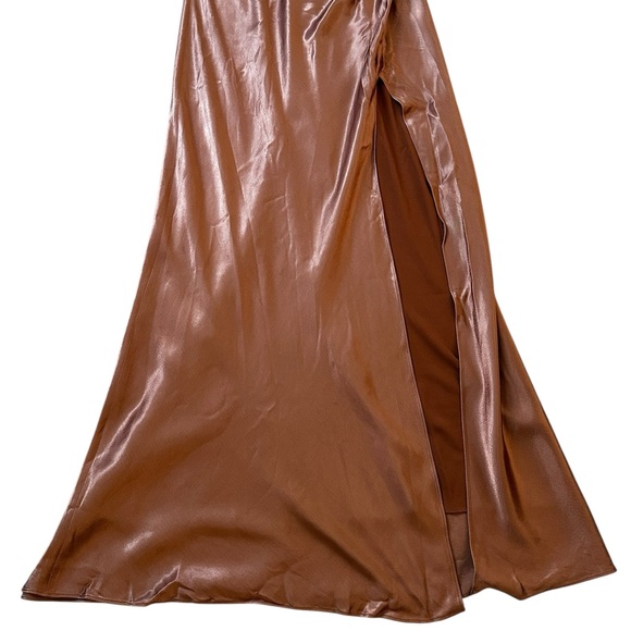 Shona Joy La Lune Asymmetrical Gathered Maxi Formal Party Evening Size US 6 - Picture 7 of 14